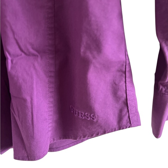 Guess Women’s Fitted Purple Dress Shirt - Picture 3 of 6